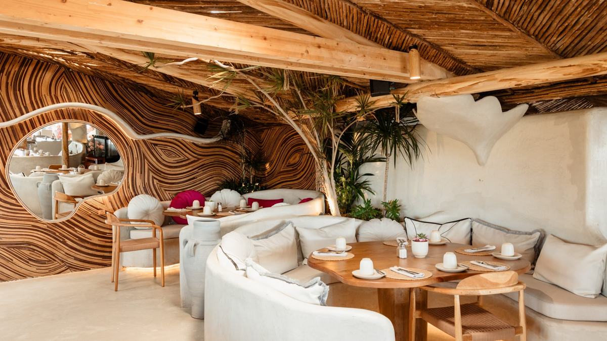 Interior de beach club