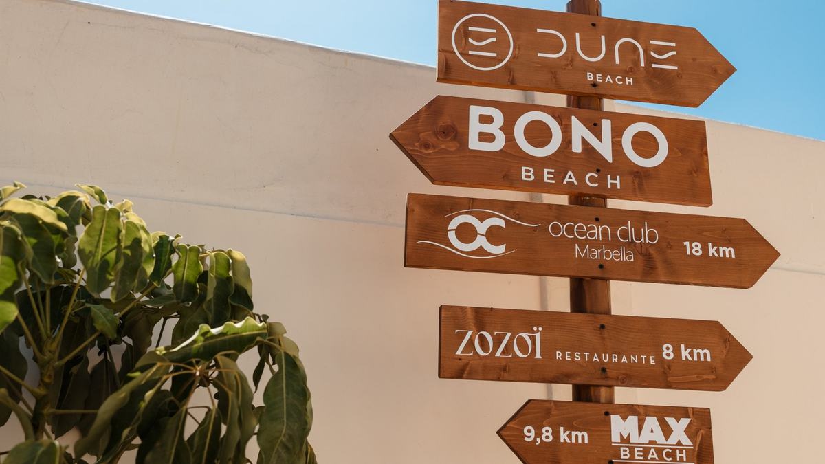 Carteles de beach clubs
